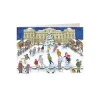 Christmas Ice Skating Advent Calendar Card