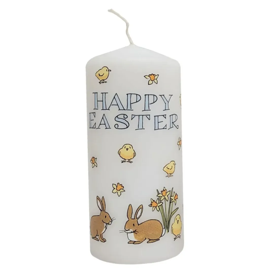 Easter Bunnies and Chicks Candle