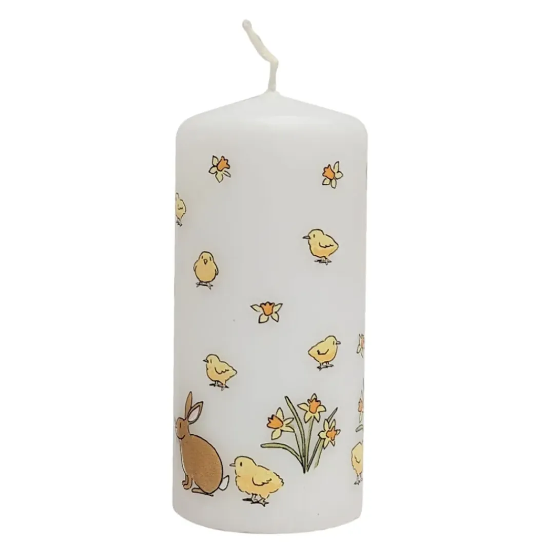 Easter Bunnies and Chicks Candle