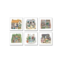 Garden Coasters Set of 6