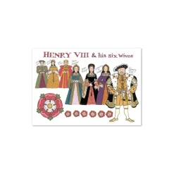 Henry VIII and his Wives Post Card