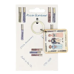 Jane Austen Wooden Keyring