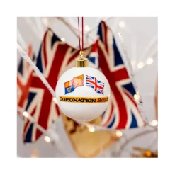 King Charles III Coronation Fine Bone China Bauble