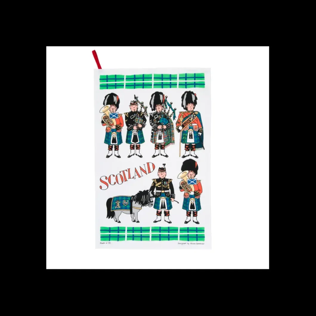 Scottish Pipers Tea Towel