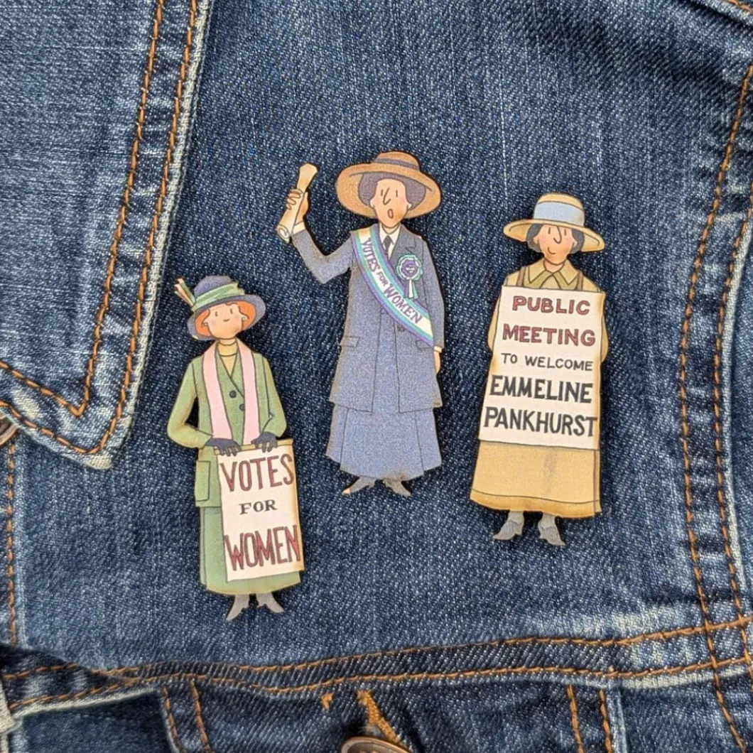 Suffragette UK Set of 3 Pin Badges