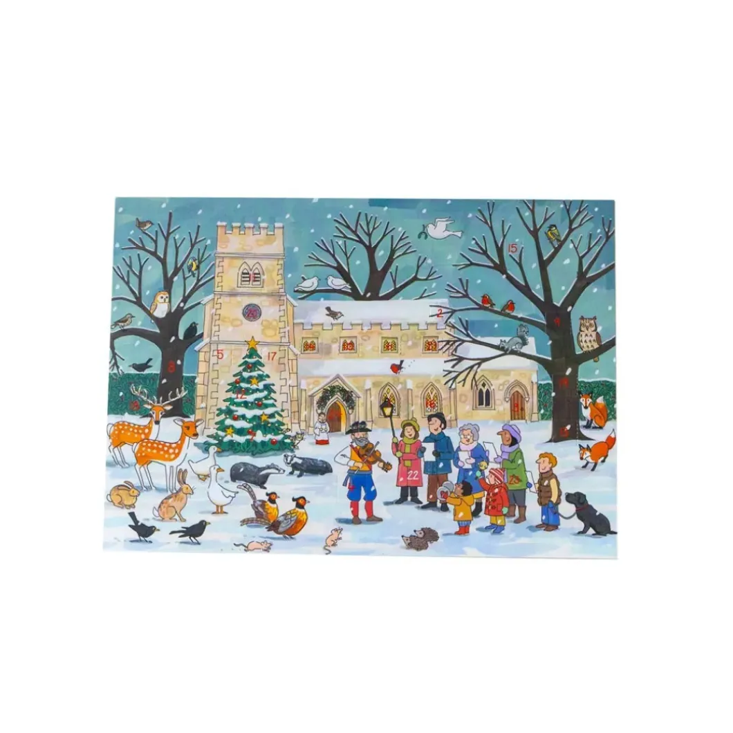 Winter Wildlife Advent Calendar Card
