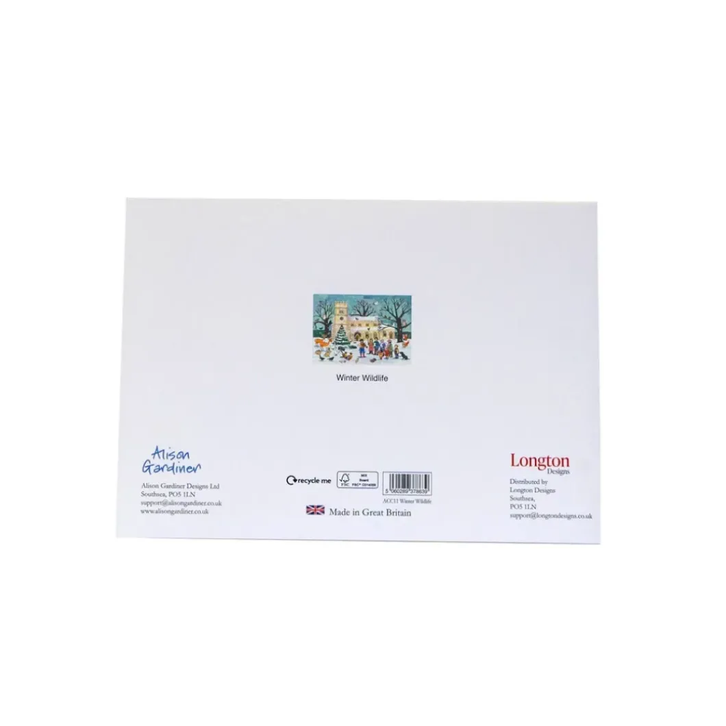 Winter Wildlife Advent Calendar Card