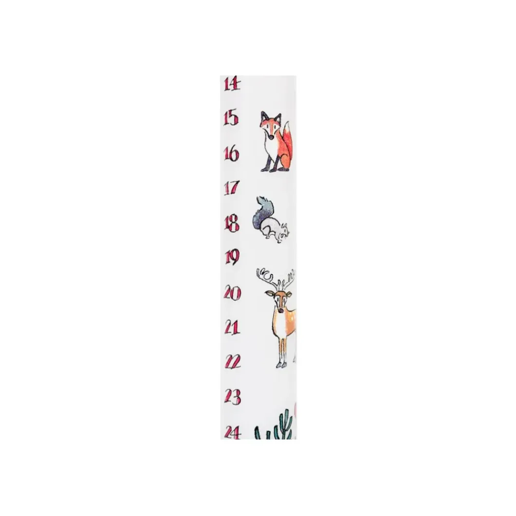 Winter Wildlife Christmas Dinner Advent Candle